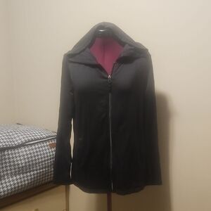 Women's Black Zip Up Hoodie